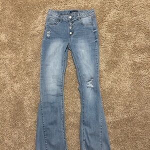 Imperial Star Light Blue Flare Jeans